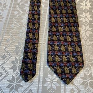 Sazzari Tie Silk Made in Italy Black/Green/Blue/Red